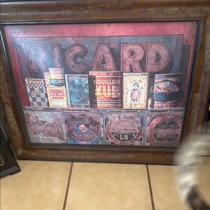 Framed Ricard Advertising Art
